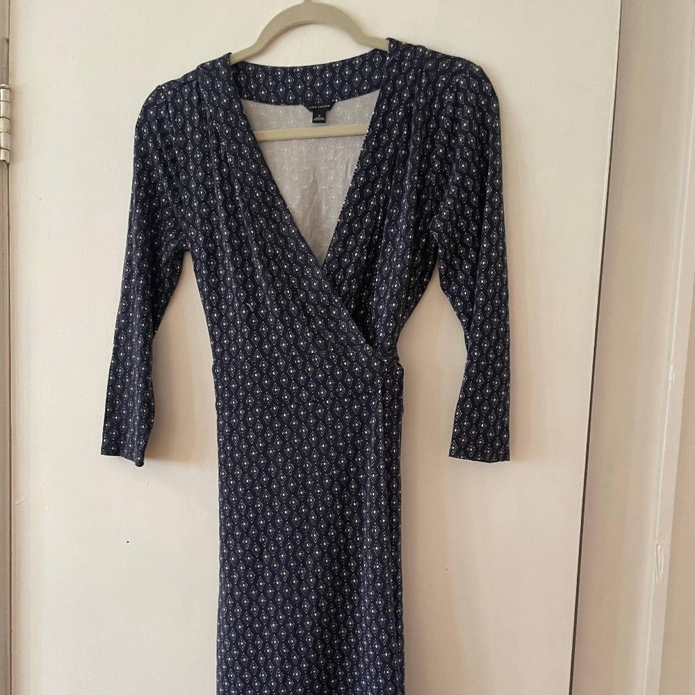 Ann Taylor Printed Wrap Dress